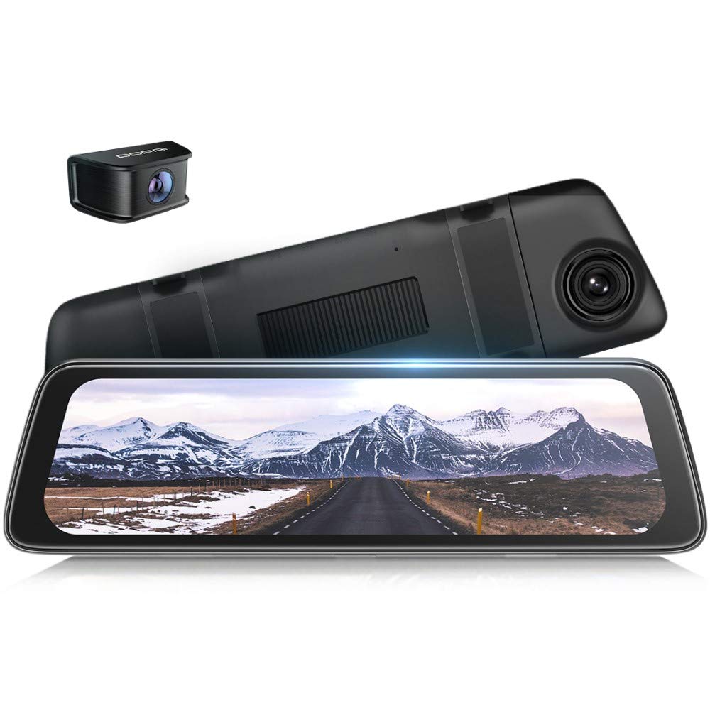 DDPAI E3 Dash Cam - 2K Streaming Rearview Mirror